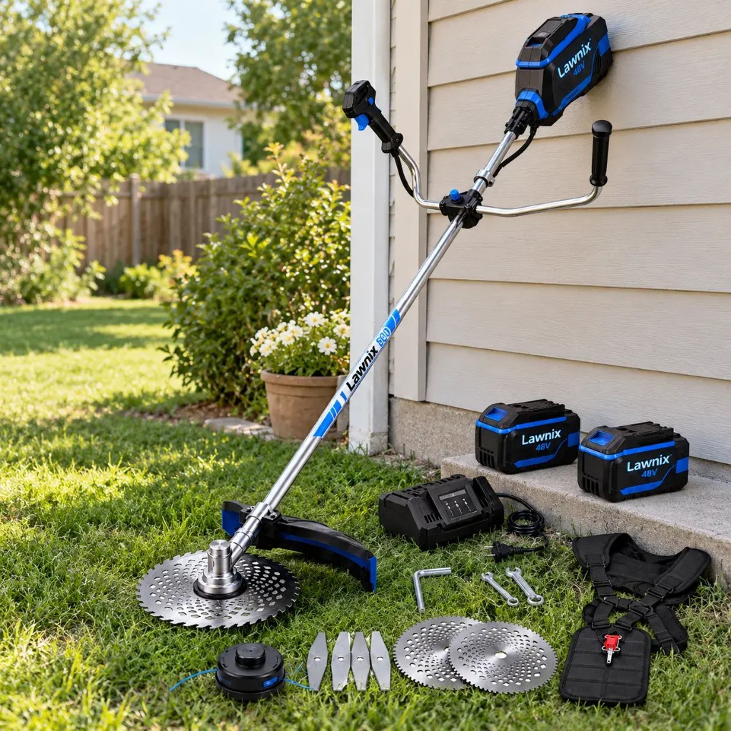 Lawnix — dual 48V batteries