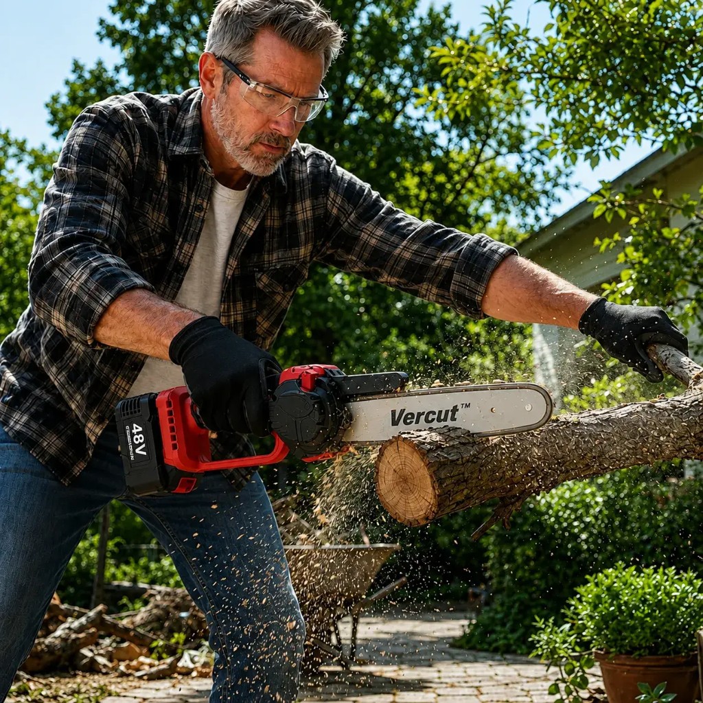 Vercut™ lightweight chainsaw — 700 g, one-handed use